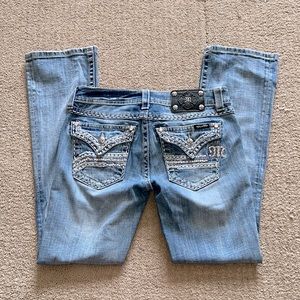 Miss Me ladies jeans Size 28 Slim Boot EUC smoke free home 🏡